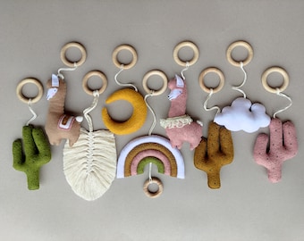 Baby Play Gym Toys, Llama And Cactus Gym Toys, Montessori Play Gym, Toddler Learning, Expecting Mom Gift, First Time Mom, Postpartum Gift