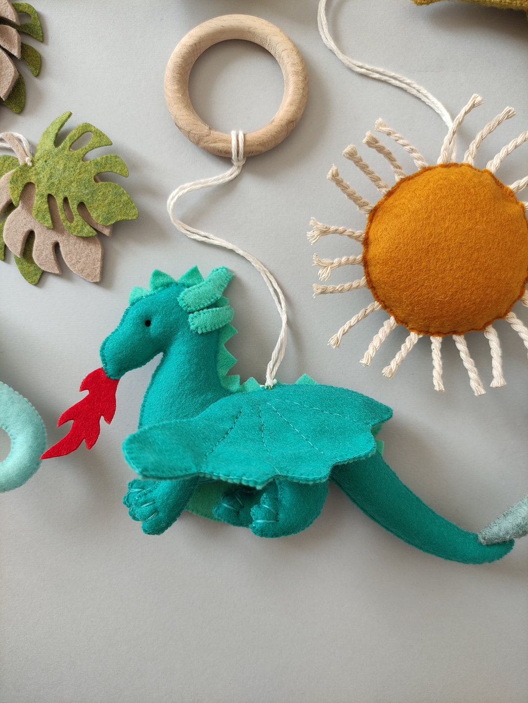 Baby Mobile for Floor Dinosaur Baby Play Gym Toys Baby Gym Hanging