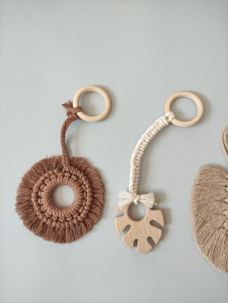 Macrame Baby Play Gym Toys Boho Play Gym Toys for Toddlers Etsy