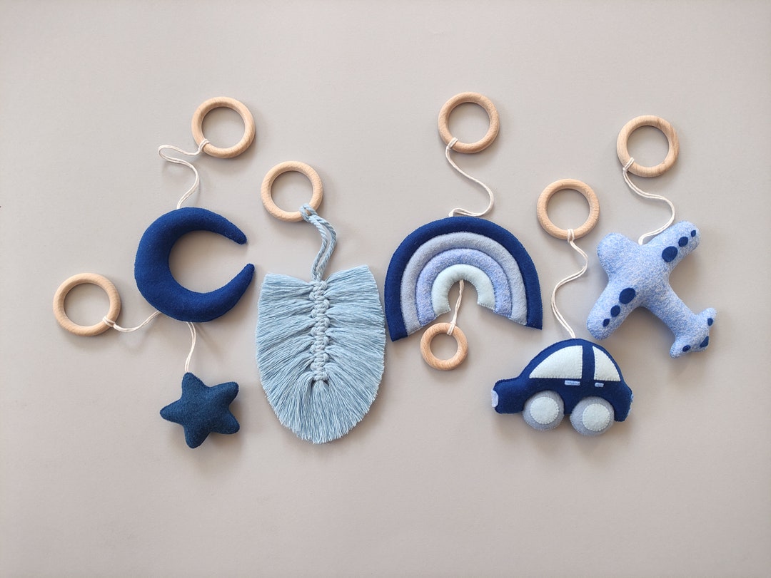 Baby Play Gym Toys Sensory Baby Toys Macrame Moon and Star Gym Etsy