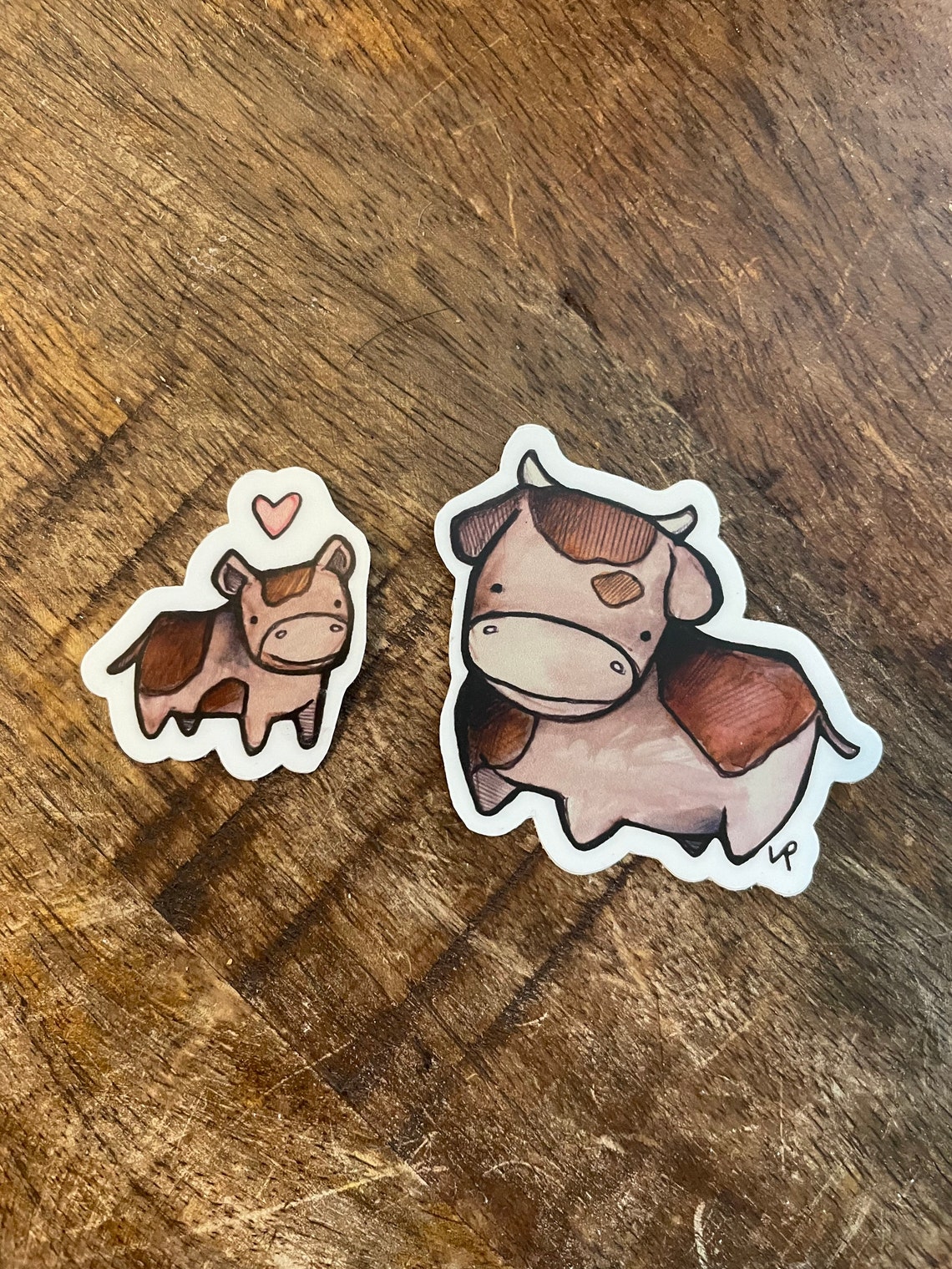 Mama Cow Baby Vinyl Stickers Cute Farm Animal Sticker Etsy