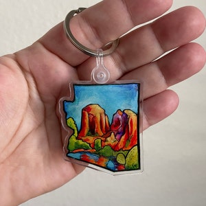 Acrylic Keychain of Sedona Arizona | Illustrated and Handmade ...