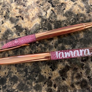 Stylos personnalisés, stylos de demoiselle d'honneur, stylos fantaisie, stylo planificateur, stylo avec nom, stylos pour collègues, stylos d'amitié