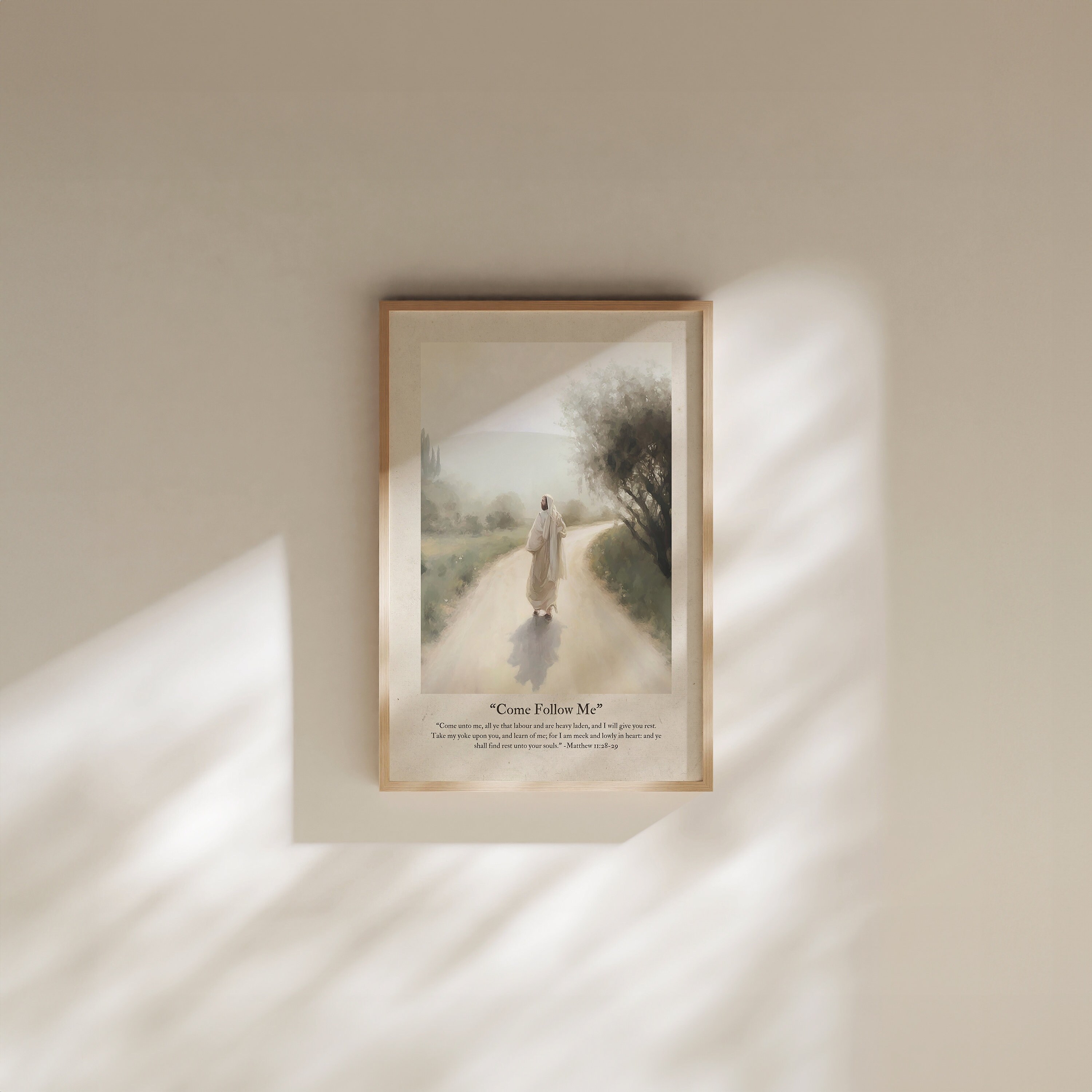 Jesus Christ / Come Follow Me  / He is Risen / Jesus Saviour / Christian Art Printable / Entry  Decor / Living Room Art / INTSANT DOWNLOAD