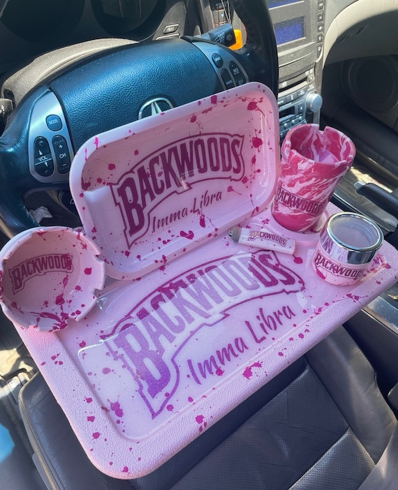 Girly Backwoods Car Rolling Tray Set Etsy