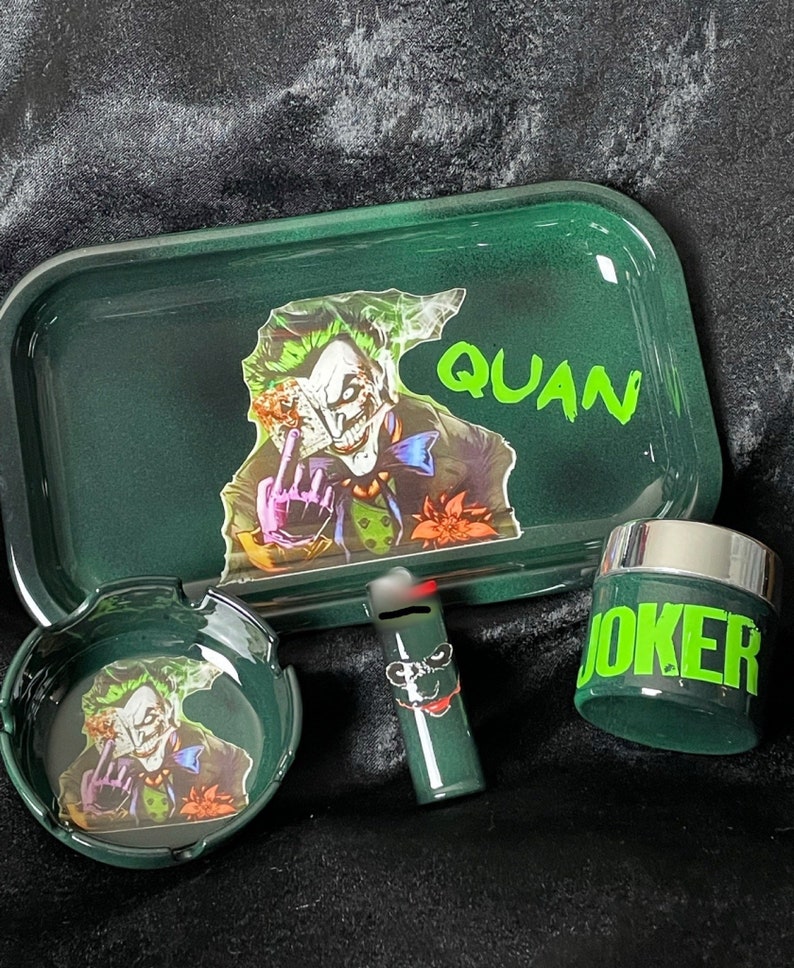 Joker Rolling Tray Set Custom Rolling Tray Sets Etsy