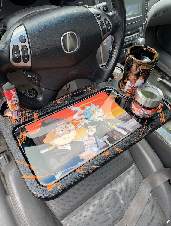 Backwoods/rick & Morty Car Rolling Tray Set Etsy