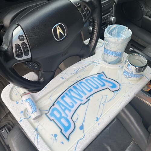 Backwoods Car Steering Wheel Tray Custom Car Rolling Tray Etsy