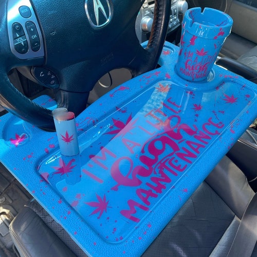 Raw Car Rolling Tray Set Custom Car Steering Wheel Tray Sets Etsy