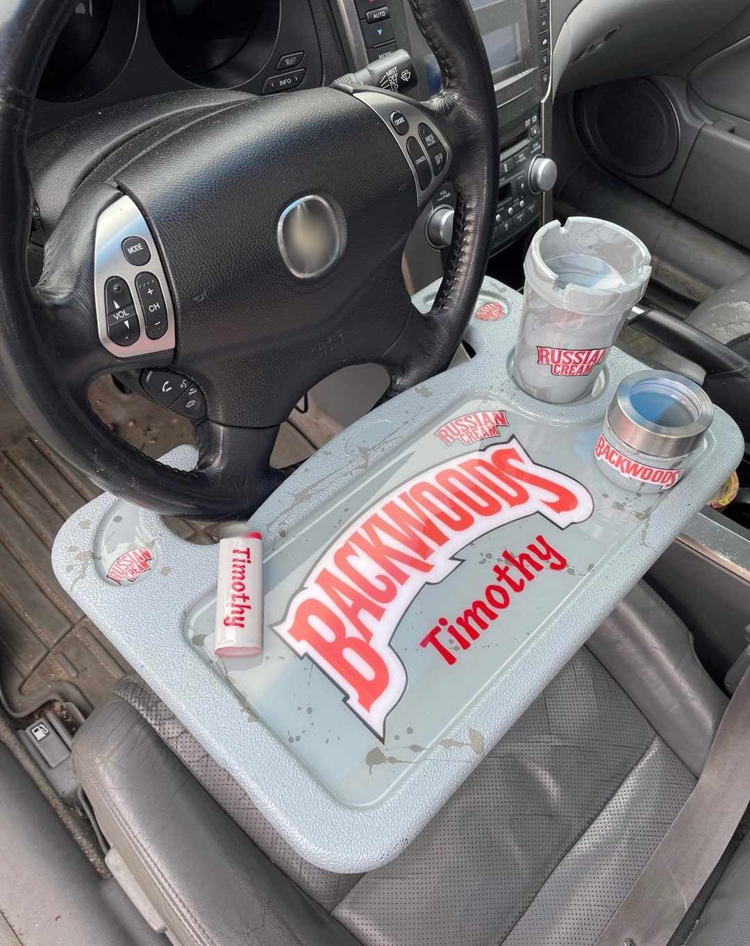 Backwoods Car Steering Wheel Rolling Tray Custom Car Wheel Etsy