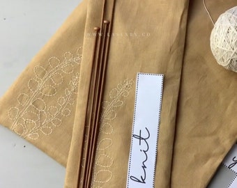 Sashiko Project Bag Sewing Pattern: Set of 3 Lined Drawstring Bags (PDF Pattern)