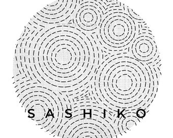 Sashiko Embroidery Template Pattern - Visible Repair - 4" 5" 6" 7" - FREE Embroidery Stitch Guide - PDF Home Print 001