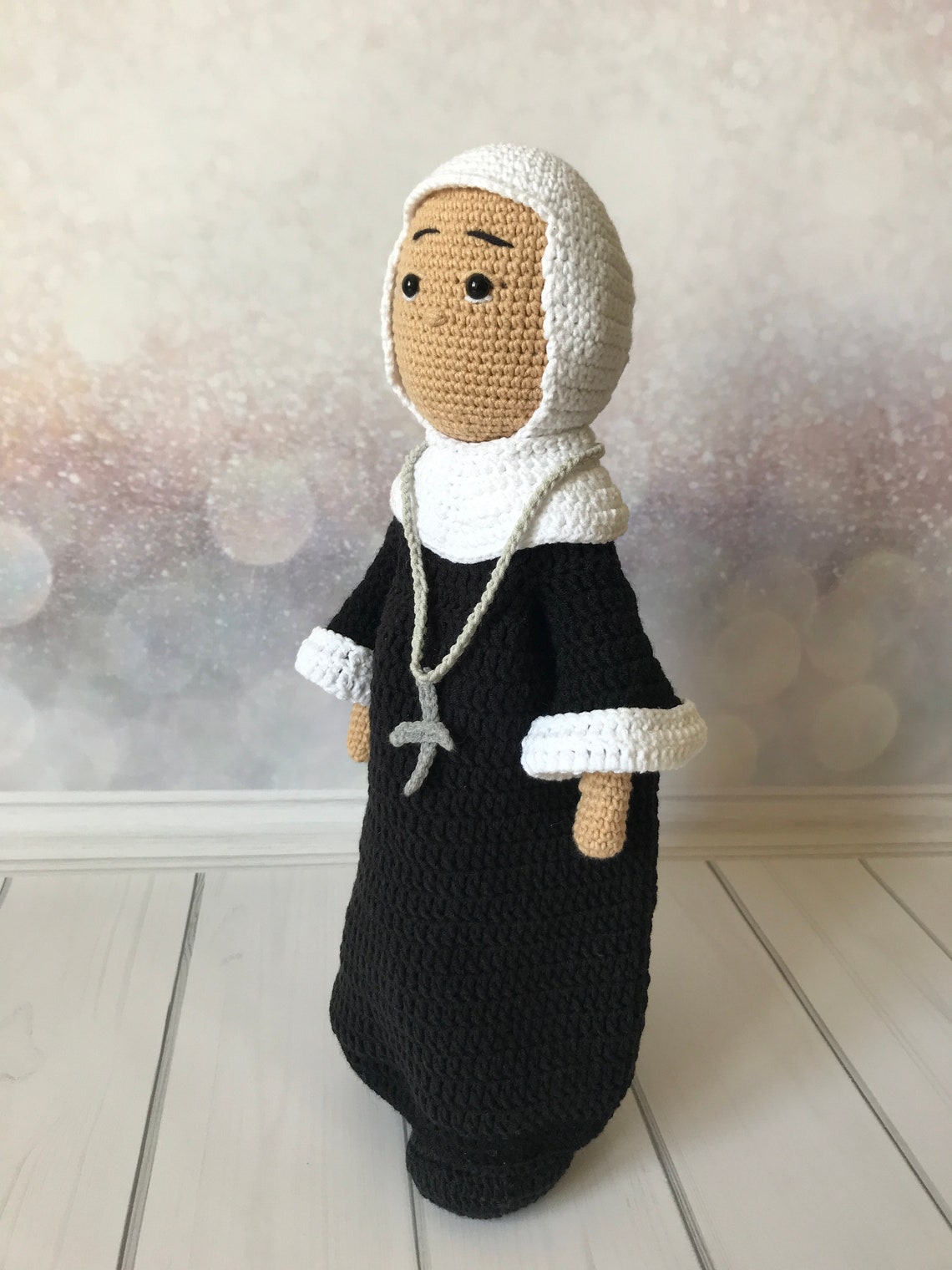 Crochet nun doll pattern amigurumi catholic toys | Etsy
