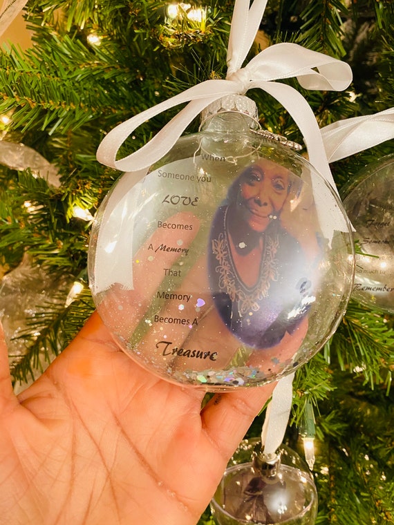 glass or plastic Floating Memorial Ornaments