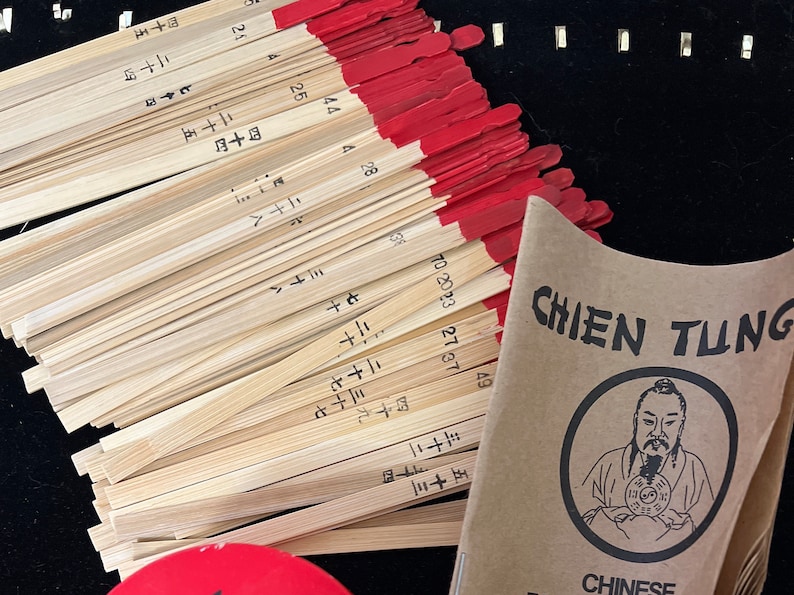 Vintage Chinese Fortune Sticks Chien Tung 75 Sticks the Etsy