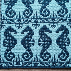 Seahorse Soulmates - Overlay Mosaic Crochet pattern - PDF download
