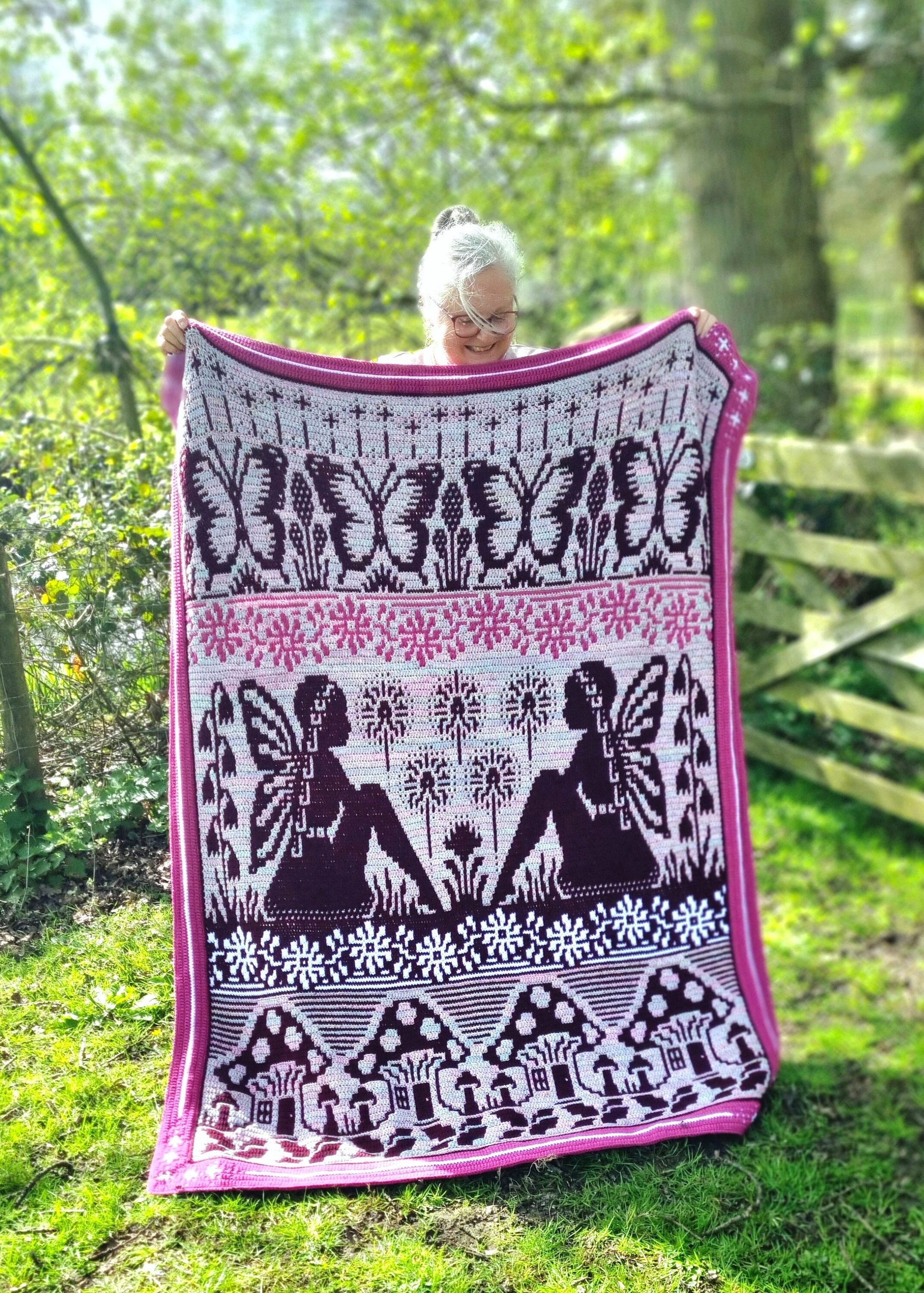 Fairy Dust - Overlay Mosaic Crochet Blanket - PATTERN ONLY