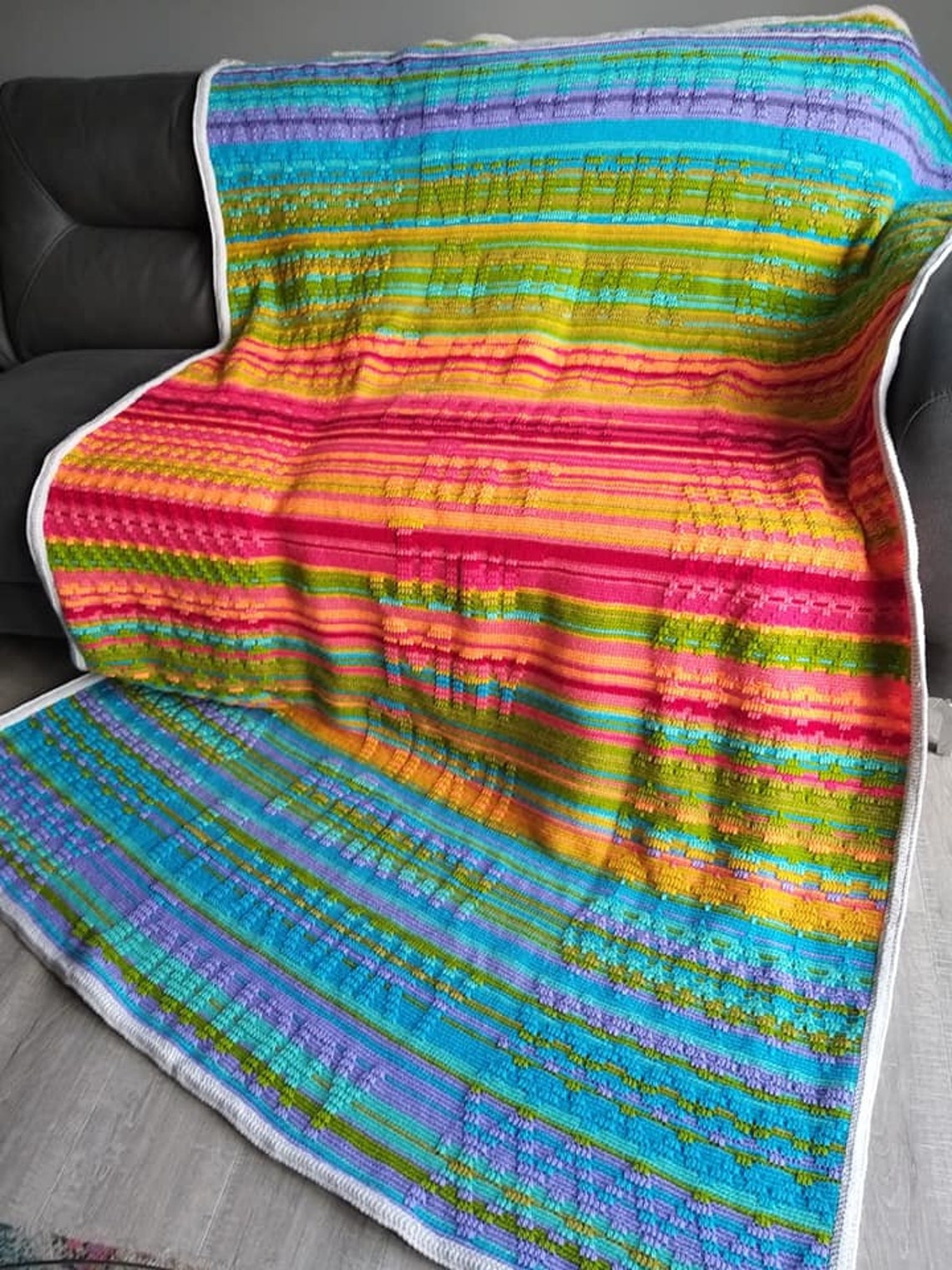 Jacquard Temperature Blanket Etsy