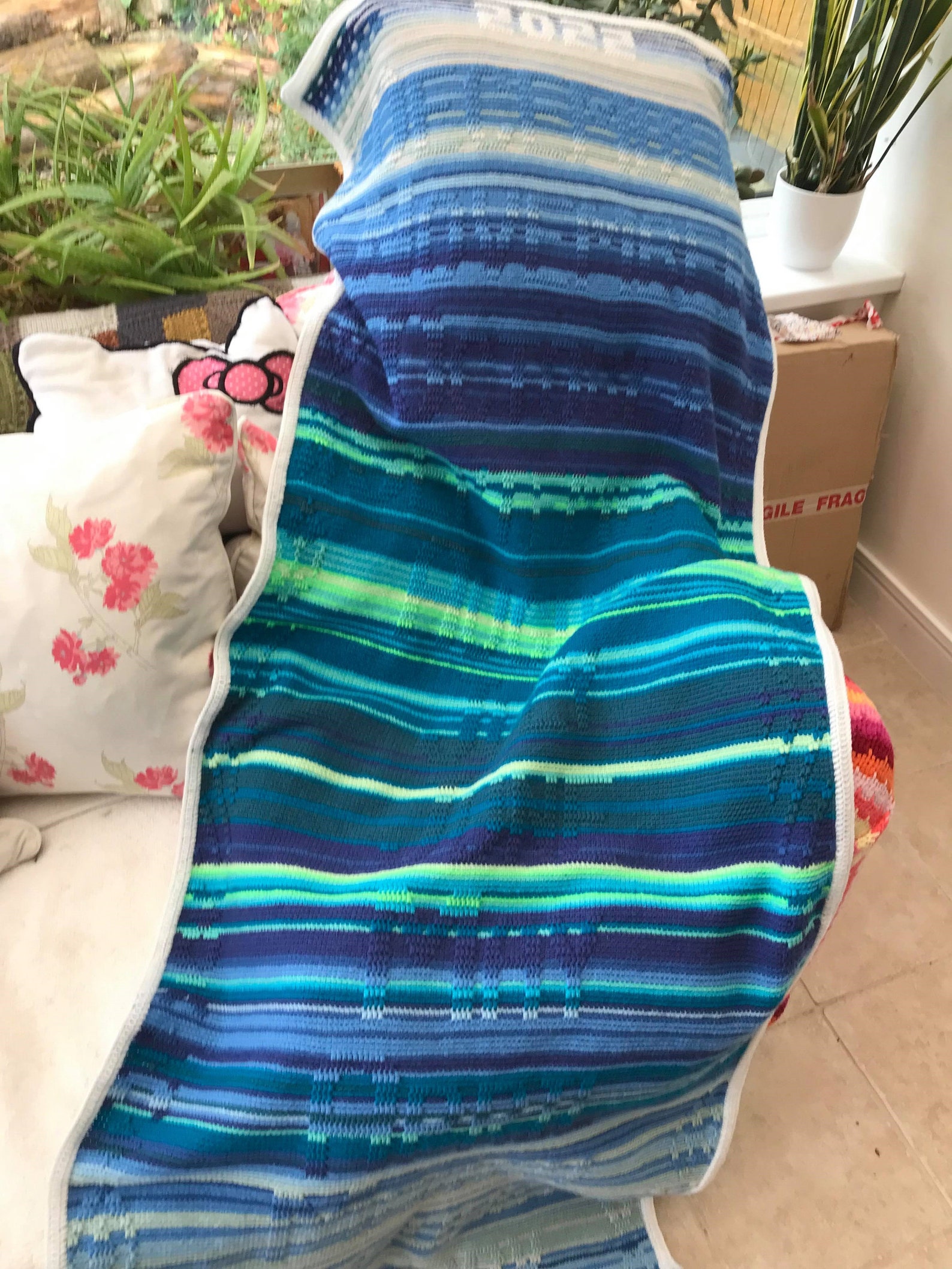 Jacquard Temperature Blanket Etsy