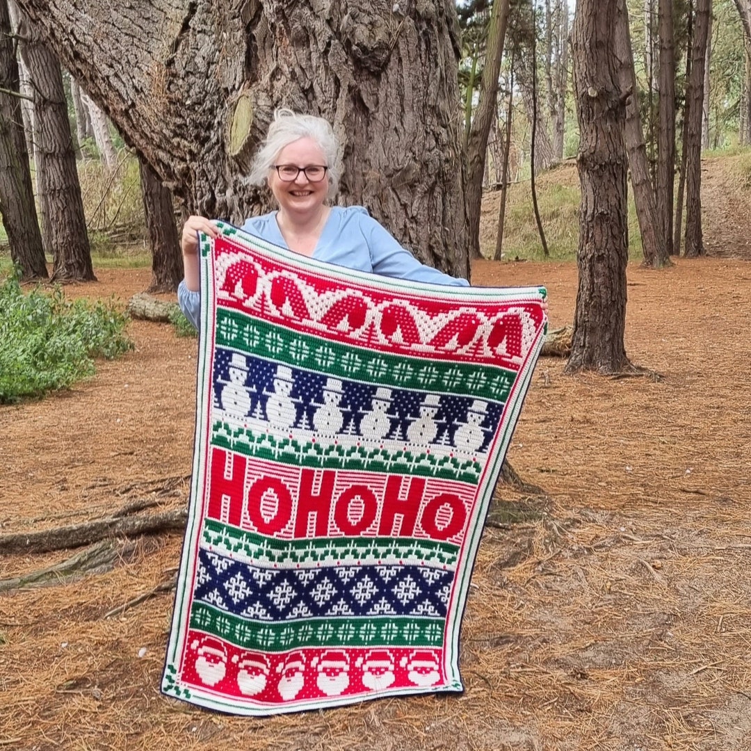 Buy Hohoho Overlay Mosaic Crochet Pattern. Make a Christmas Online in India  Etsy