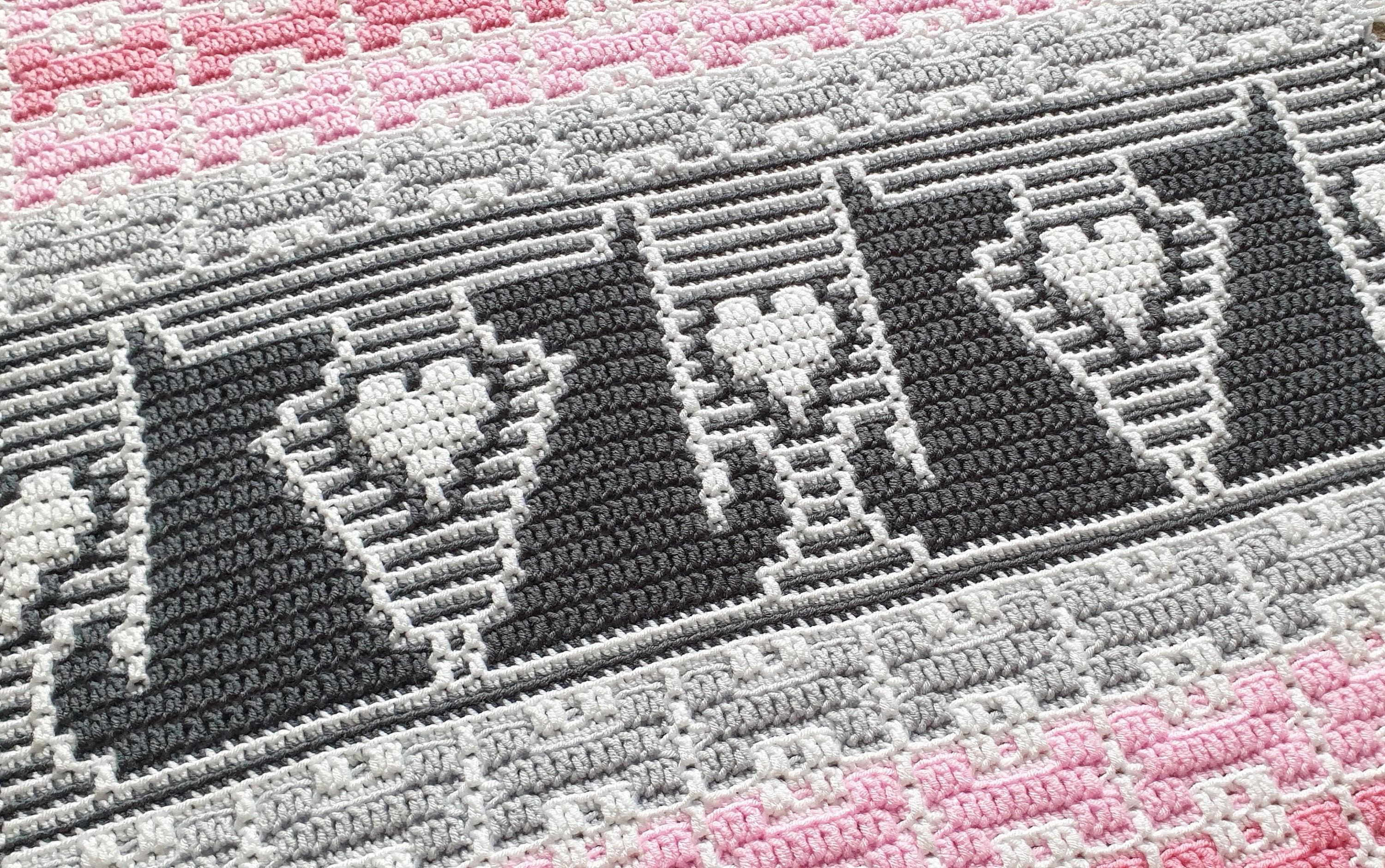 Woof! Overlay Mosaic Crochet - pattern only