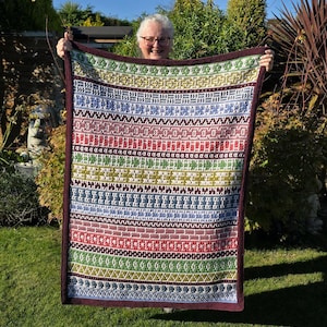 Adventures In Overlay Mosaic - digital PDF crochet pattern - English and Dutch versions included