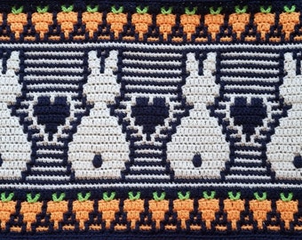 March Hare - overlay mosaic crochet pattern & charts