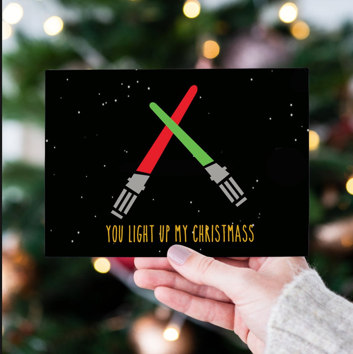 Star wars christmass card | Etsy