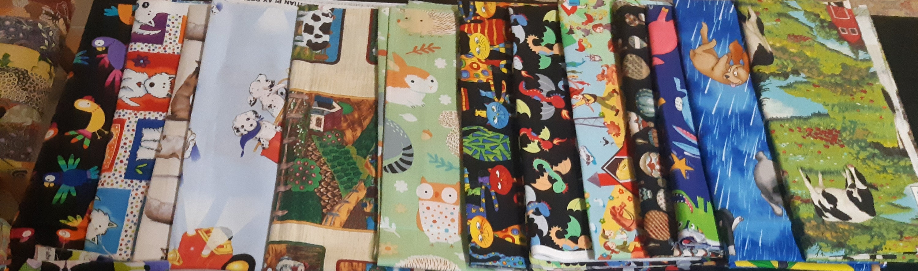 Fat Quarter Children's Quilting Fabric Etsy New Zealand