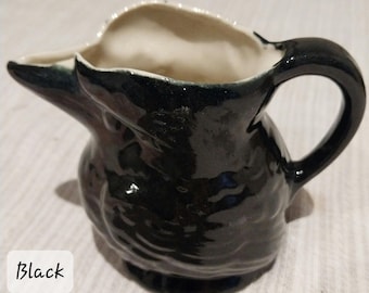 Kookaburra (2) milk or gravy jugs, pen or knickknack holder, Australiana xmas gift.Made to order if not in stock.