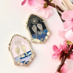 BTS Black Swan Pin | Bts Black Swan | Bts mots 7 pin | Bts enamel pins | Bts merch | Black Swan Bts