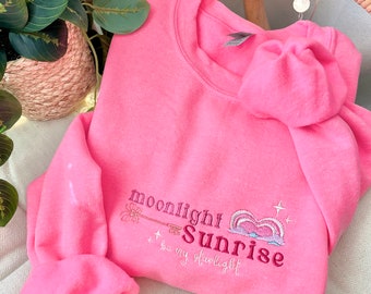 Twice Moonlight Sunrise Embroidered Sweatshirt | Twice Sweatshirt | Twice Merch | Kpop Sweatshirt | Twice Embroidery | Twice