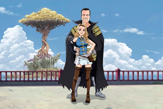 Fairy Tail Portrait - Family Portrait Art - Digital Anime Poster