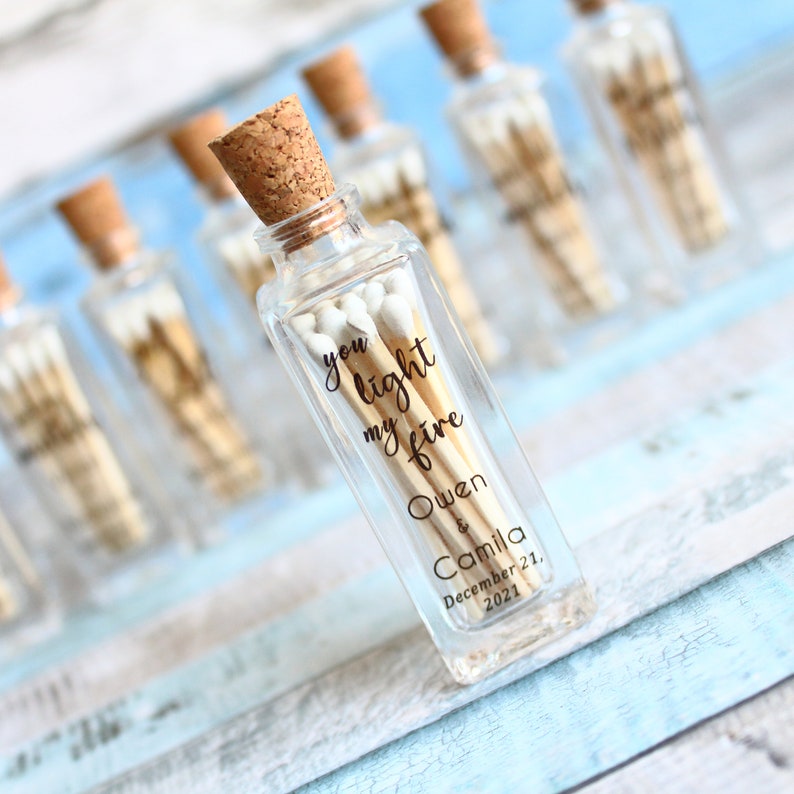 Unique Wedding Match Bottles the Perfect Match Wedding - Etsy