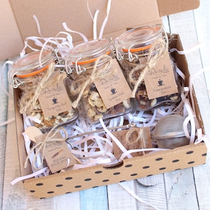 Tea Sampler Set, Loose Leaf, Organic Herbal Teas, Glass Jar, Friend Gift, Tea Lover Set, Coworker Gift, Sister Gift, Woman Gift, Girlfriend