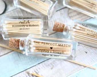 Unieke Wedding Match Bottles, De perfecte match, Wedding Favor, Custom Matches, ik heb mijn match ontmoet, aangestoken, een hete match, vonken vlogen, Goedkoop