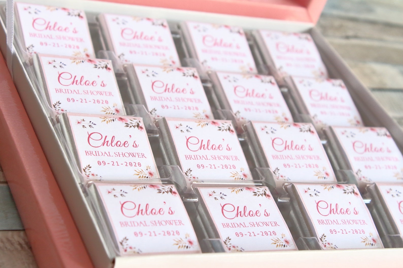 Bridal Shower Chocolate Favors for Guests Bridal Chocolate Etsy