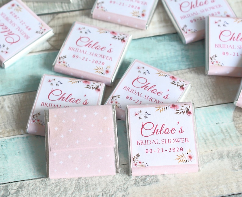 Bridal Shower Chocolate Favors for Guests Bridal Chocolate Etsy Australia