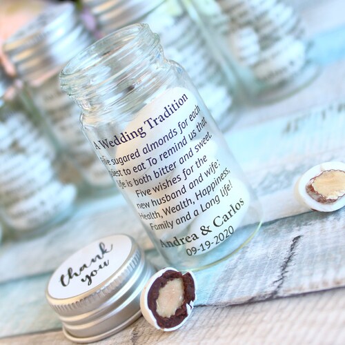 A Wedding Tradition Wedding Favors for Guests Almonds Etsy