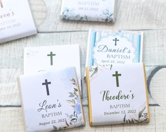 Baptism Chocolate for Guests, Christening chocolate, Bulk Favors, Engagement Chocolate, Custom Baptism Chocolate, Boy Baptism Favors, Gifts