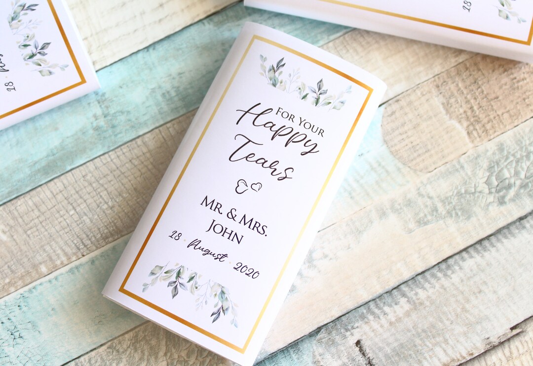 For Your Happy Tears Pack, Wedding Tissue Ideas, Bulk Tissue, Ceremony ...