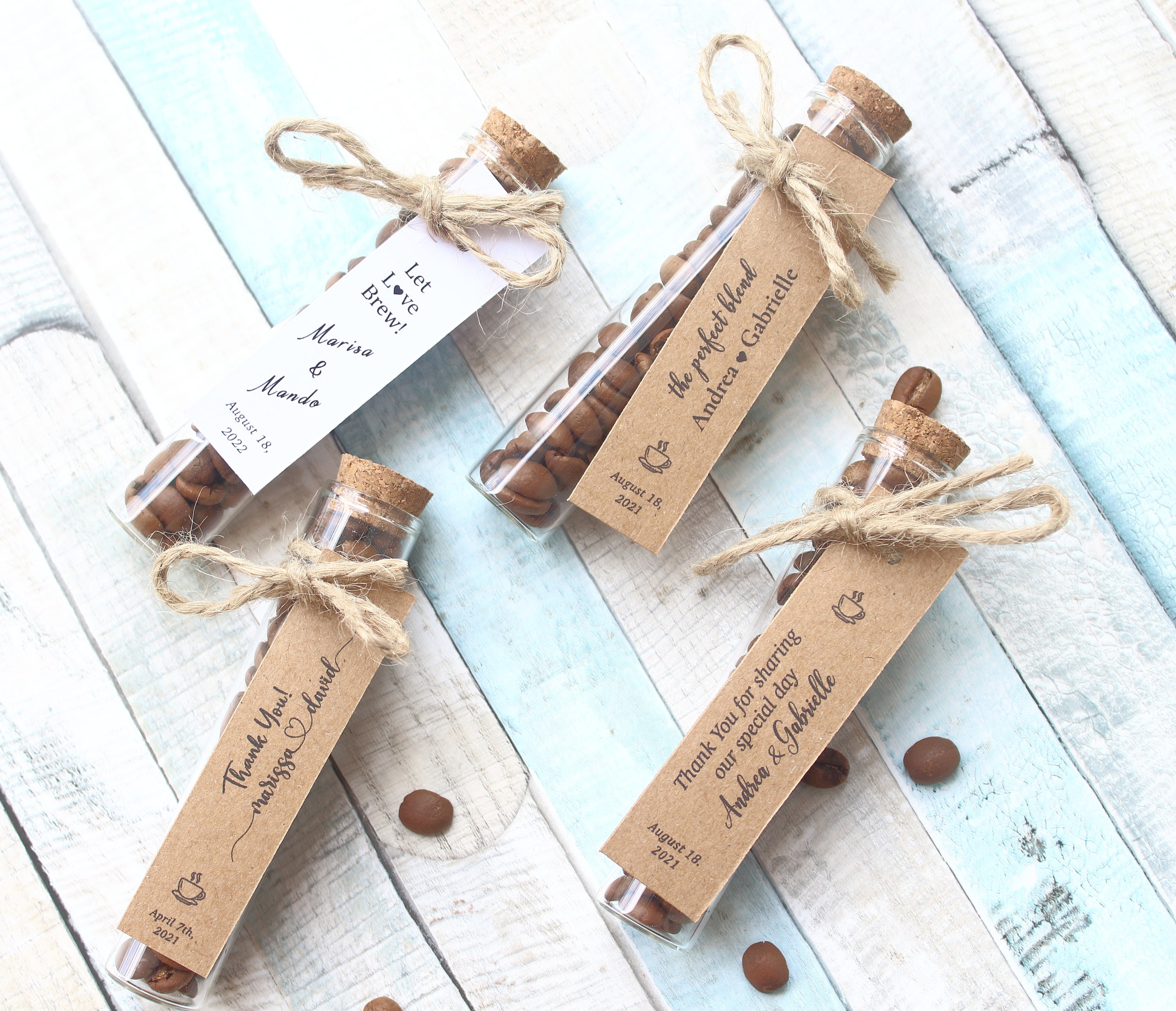 Jute Tied Glass Coffee Tube