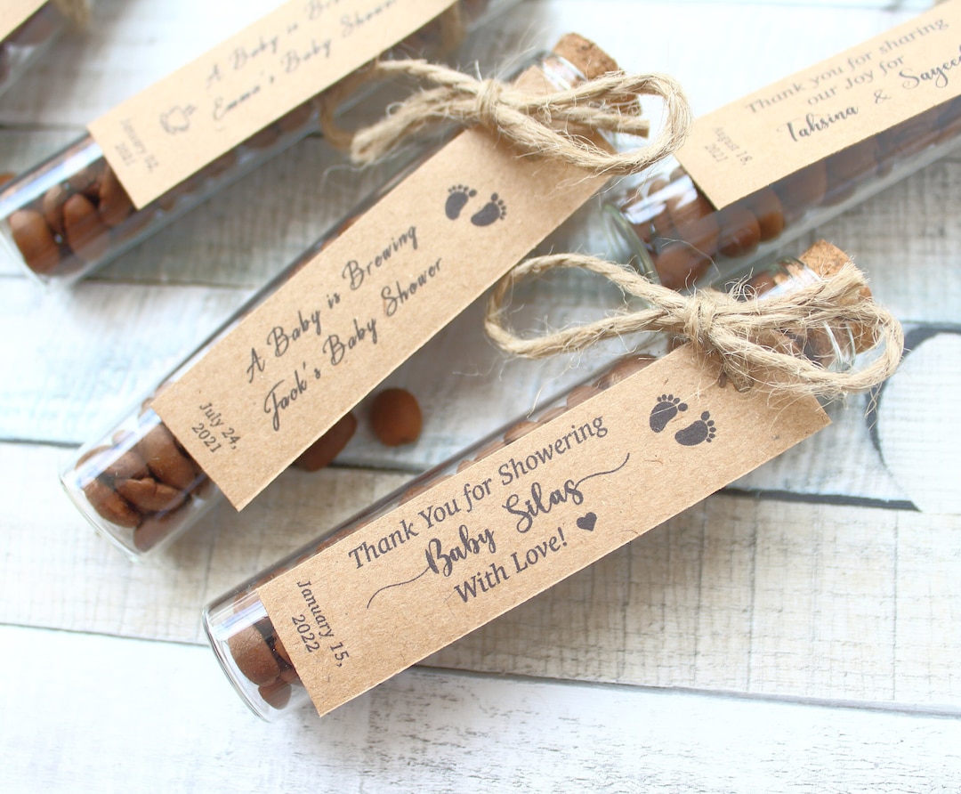 Custom Baby Shower Coffee Favor for Guests, Personalized Coffee Party ...