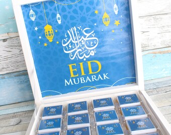 Eid Mubarak / Eid al-Adha Chocolate Box, Ramadan Kareem, Happy Ramadan, Gift Box, Personalized Eid Mubarek Gift, Muslim Gift Box