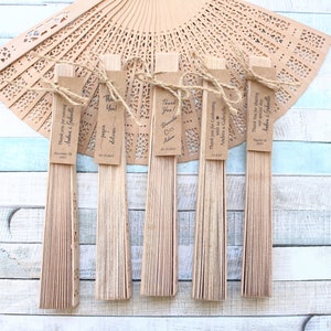 Personalized Sandalwood Fans, Custom Wooden Fans, Bridal Shower Favors, Baby Shower Fans, Personalized Fans, Natural Wood, Hot weather gifts