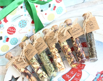 Christmas Tea Gift Box, Organic Tea Sampler Set, For Lover, Gift For Women, Best Friend Christmas Gift, Gift For Girlfriend, Holiday Gift