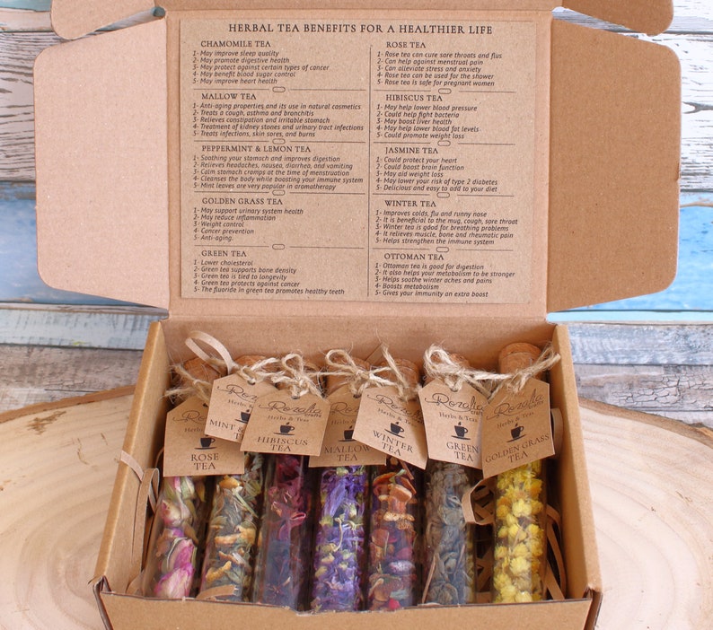 10 Loose Leaf Tea Sampler Gift Set Mothers Day Gift Box