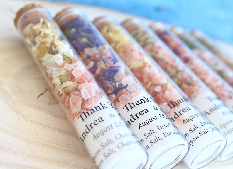 Bath Salt Favors Wedding Favors for Guests Bridal Shower Etsy