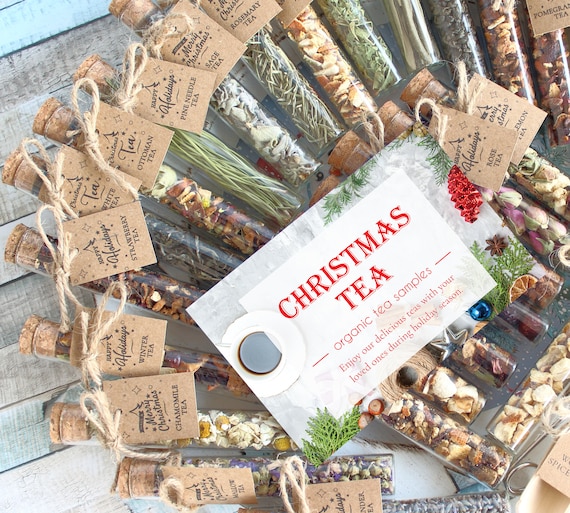Holiday Gift Box, Organic Tea Sampler Set, Friendship gift, Thinking of you gift, Birthday Gift Box, Unique Xmas Box, Corporate Gift Idea