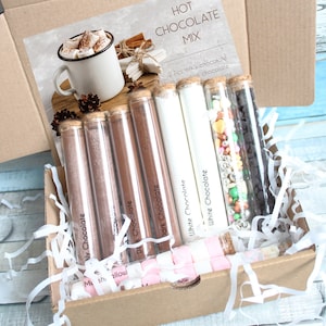 Heiße Schokolade Geschenkbox, Weihnachtsschokoladenbox, Urlaub Geschenkbox, Freundin Geschenkbox, Bester Freund Box, heißer Kakao, Lehrer Geschenk, Mitarbeiter
